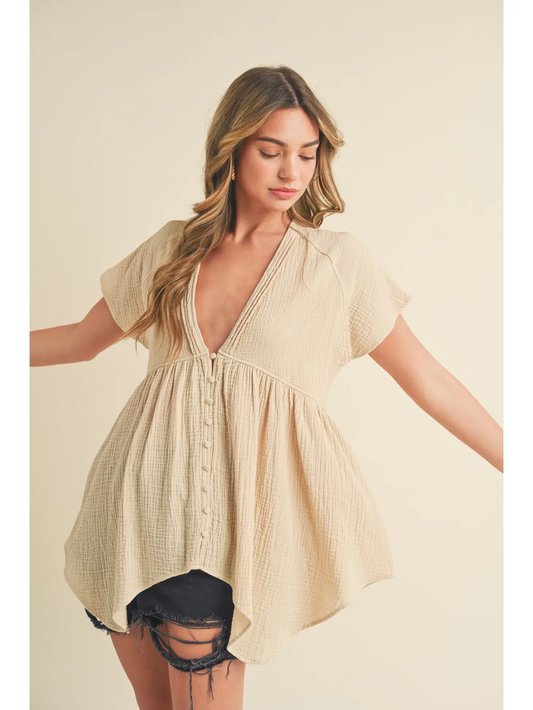 Relaxed Tiered Tee