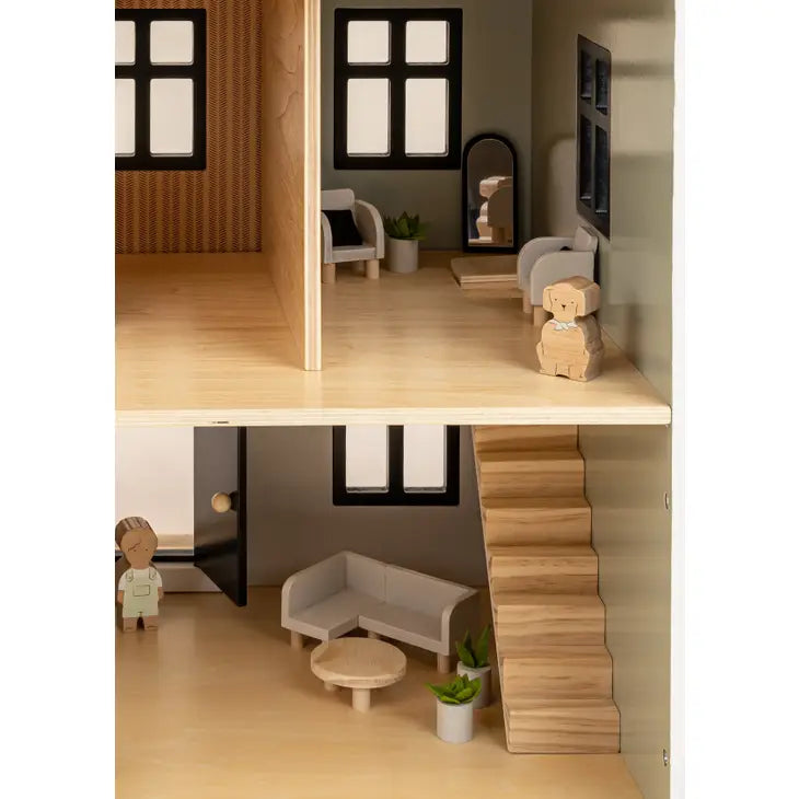 Wooden Doll House Living Room Furniture & Accessories