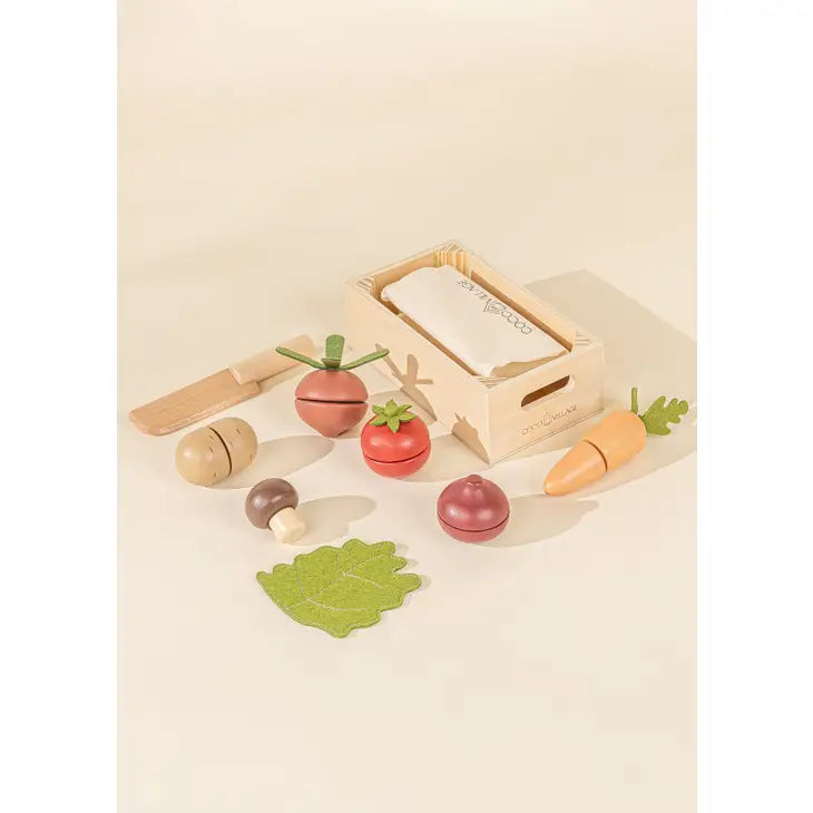 Wooden Vegetables Playset